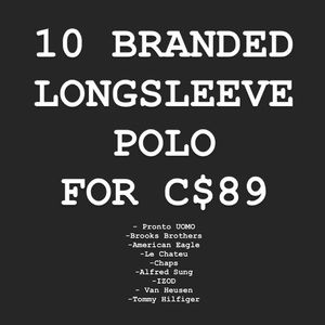 🌸🌻 10/C$89 ♥️ Branded polos 👕 closet clear out